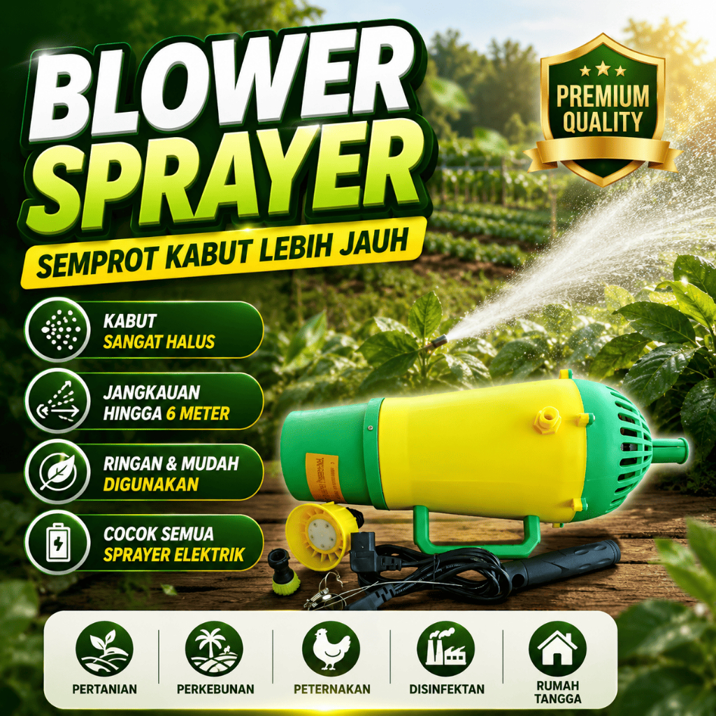 Blower Battery Sprayer | Knapsack Semprot Hama Alat Pengabutan Pertanian