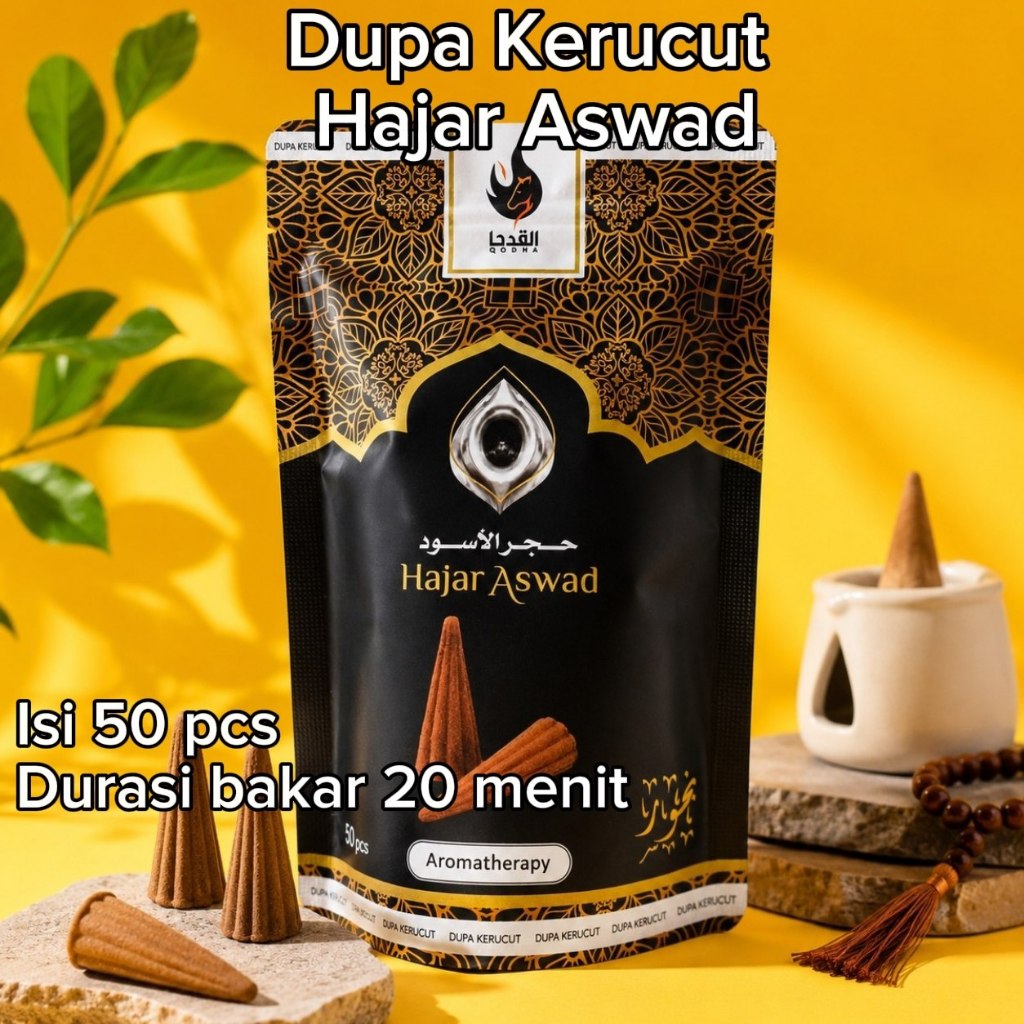 DUPA KERUCUT WANGI ARAB HAJAR ASWAD/DUPA WANGI/DUPA AROMATERAPI/PENGHARUM RUANGAN/PEWANGI KAMAR