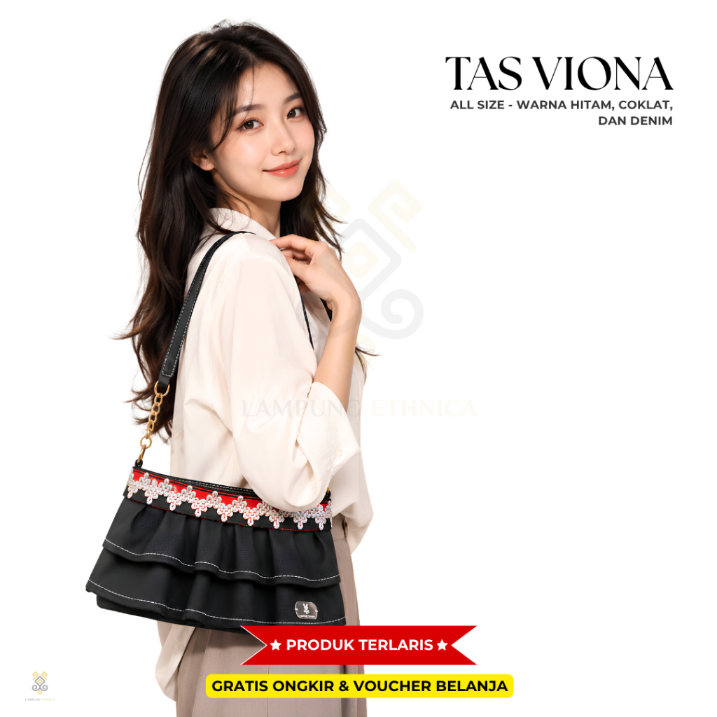 LAMPUNG ETHNICA OFFICIAL - TAS VIONA TAPIS LAMPUNG - ELEGAN DAN CANTIK - LAMPUNG ETHNICA OFFICIAL - 