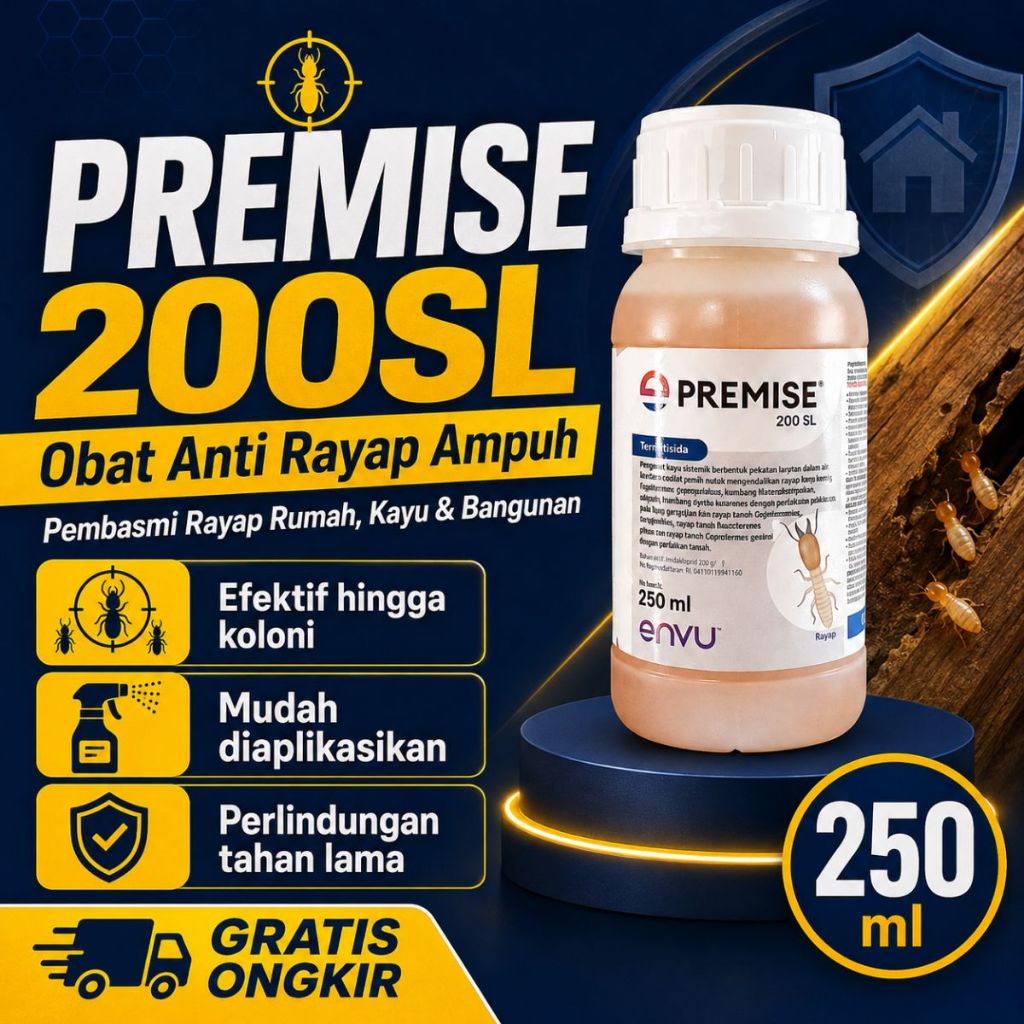PREMISE 200SL 250ML Bayer Original Obat Anti Rayap Rumah, Pembasmi Rayap Kayu Kering Rayap Tanah dan