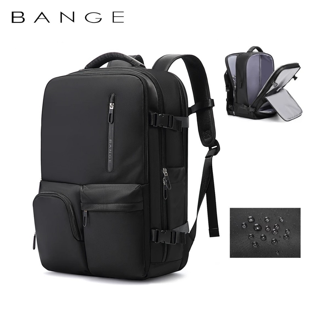 Bange BG1800 Tas Ransel Tas Travel Backpack Laptop Kerja Pria USB 17"