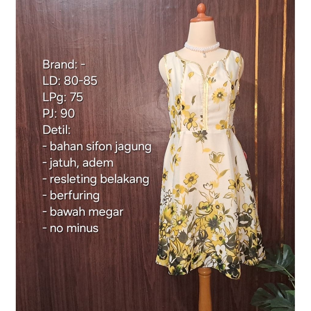 Mini Dress Butter Yellow(preloved_no minus)