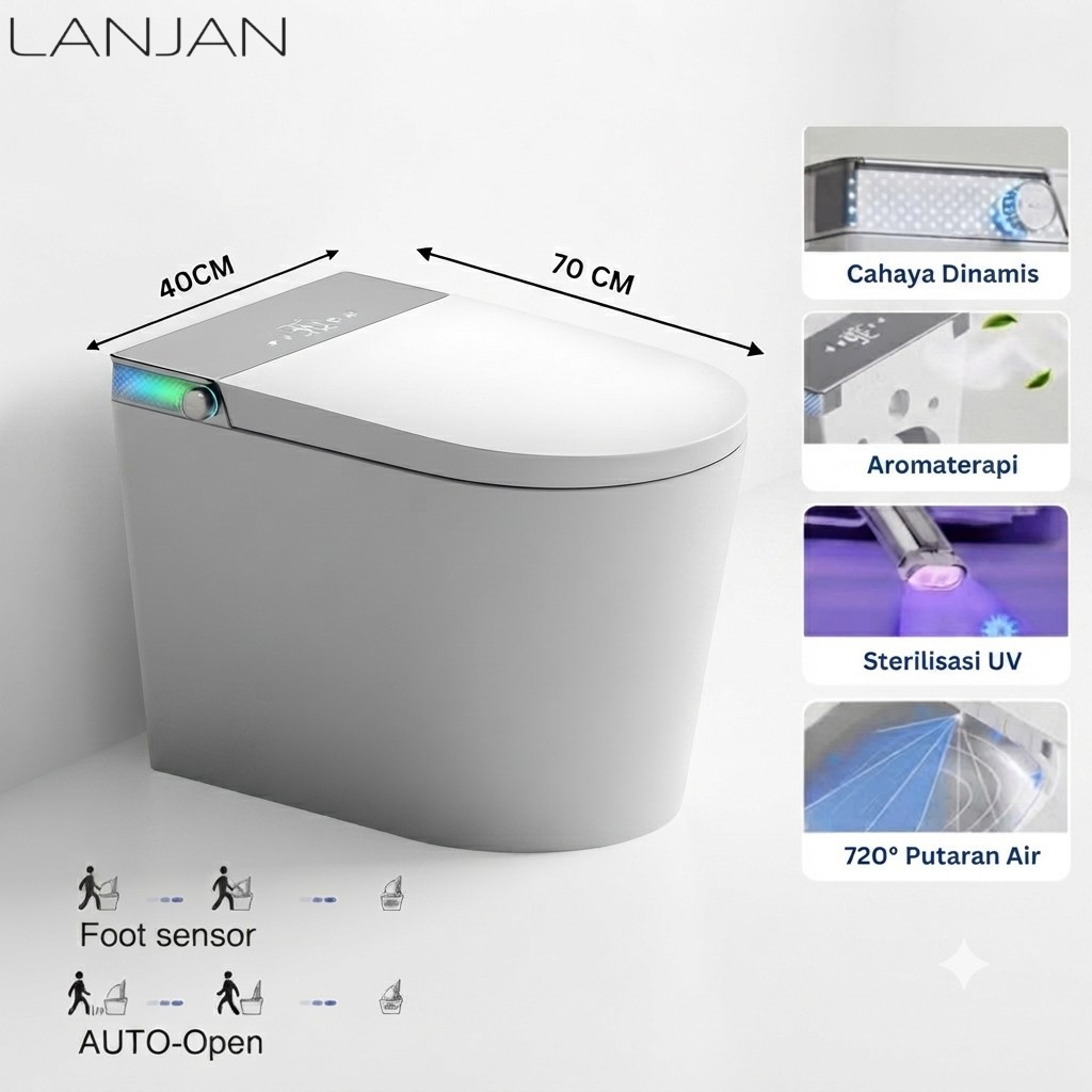 LANJAN SMART TOILET KLOSET DUDUK MULTIFUNGSI