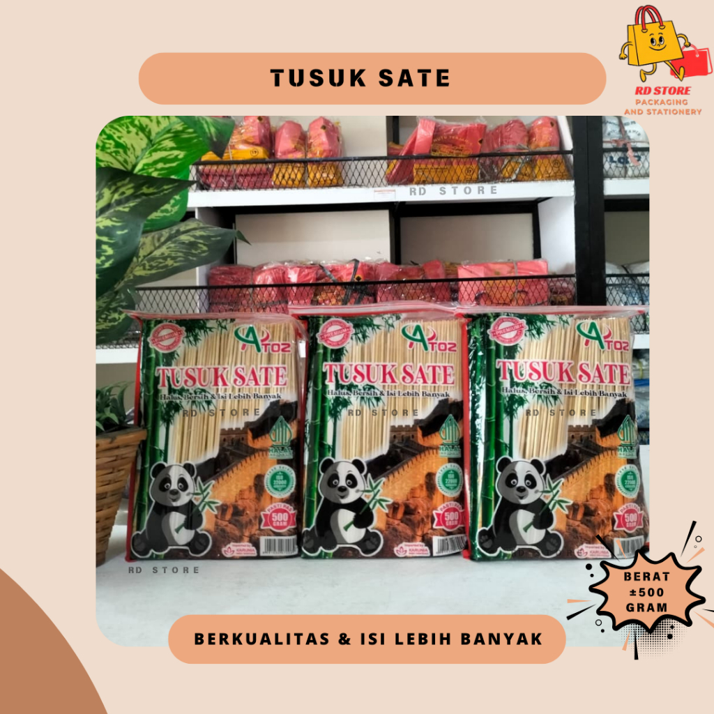 TUSUK SATE 500 GR TUSUK SATE AYAM TUSUK SATE BAMBU TUSUK CILOK TUSUK PENTOL TUSUK SATE ATOZ PREMIUM