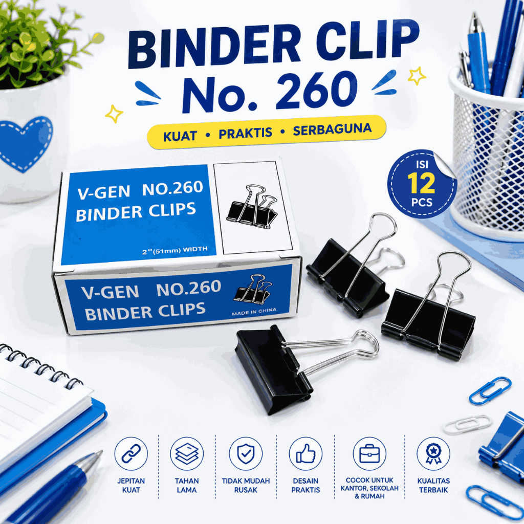 BINDER CLIP / CLIP KERTAS/ BINDER CLIP