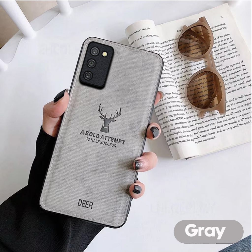 Case Deer For Samsung A03s / A02s Softcase Jeans Motiv Rusa Silikon Slim Armor