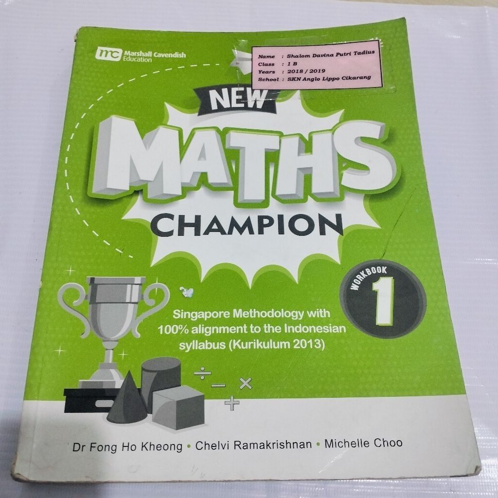 NEW MATHS CHAMPION 1 WORKBOOK