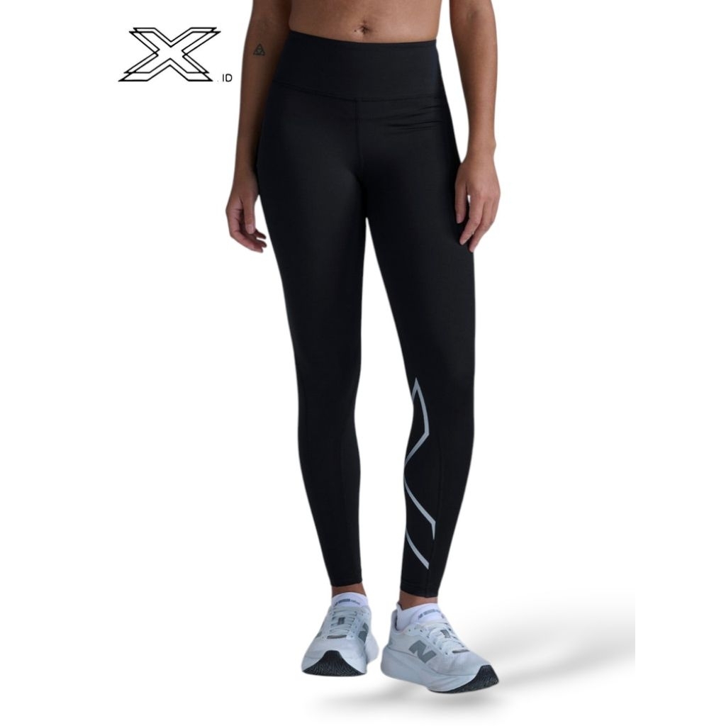 2XU Core Compression Tights Womens Black Silver Reflective
