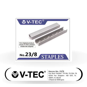 Isi Staples 23/8 Refill Stapler 23/8 V-TEC NIECES NO. 23/8