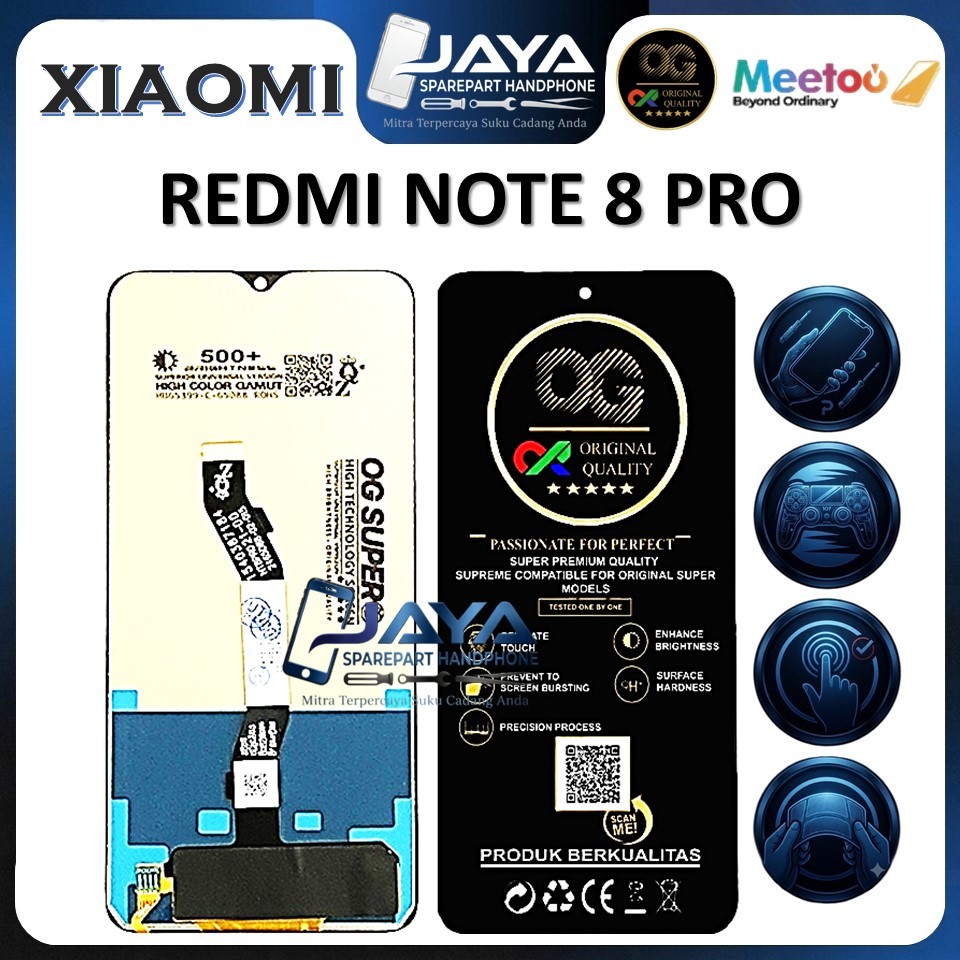 LCD REDMI NOTE 8 PRO FULLSET ORIGINAL 100%
