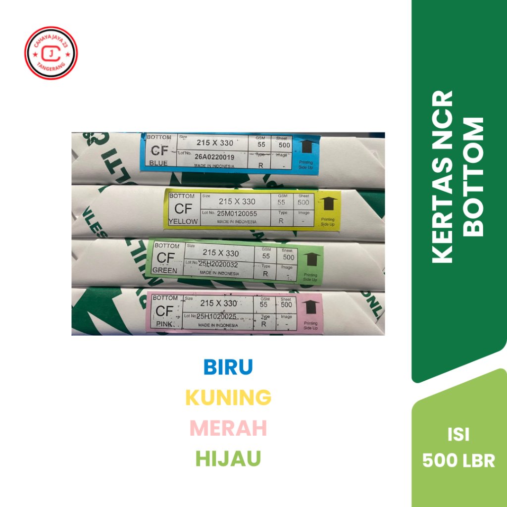 Kertas NCR Bottom Color Multicopy
