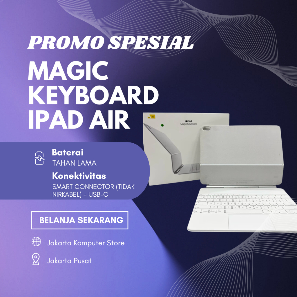 Magic Keyboard iPad Air 13 M3 US English White Second Original
