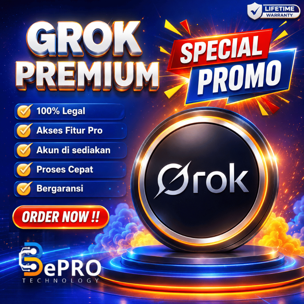 GROK AI Full Garansi - SuperGrok DeepSearch + Big Brain + Multifungsi AI Super Canggih