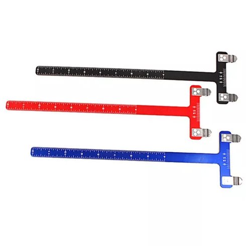 Alat Ukur Panahan - T Ruler Bow Square T Square - Archery Bowstring Nocking Point Adjustment