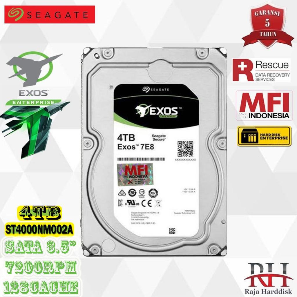 Seagate Exos Enterprise 4TB / HDD / Harddisk Server 4 TB Sata 3