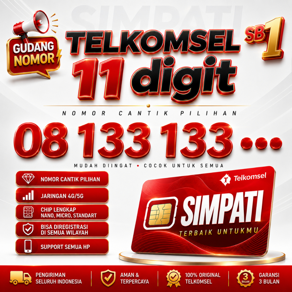 Nomor Cantik Telkomsel Simpati 11 Digit 5G Nomer Cantik Simpati 11 Digit Kartu Cantik 11 Digit No Ca