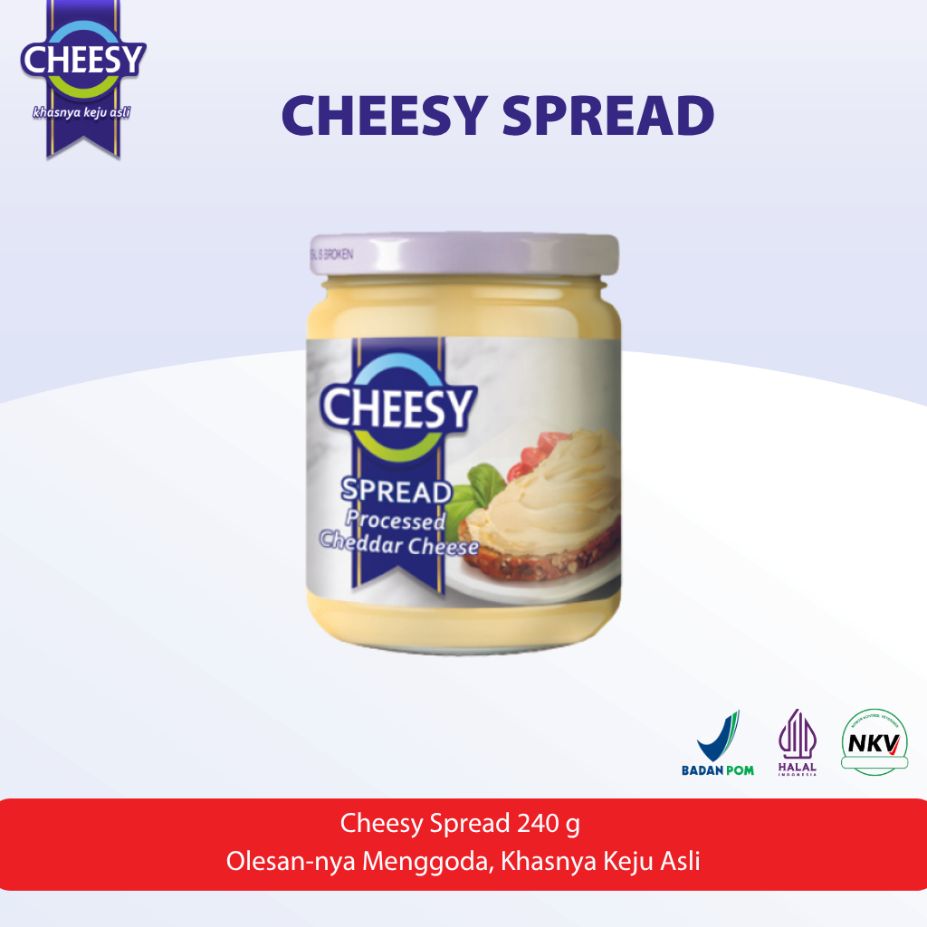 CHEESY SPREAD Keju Cheddar 240 gram
