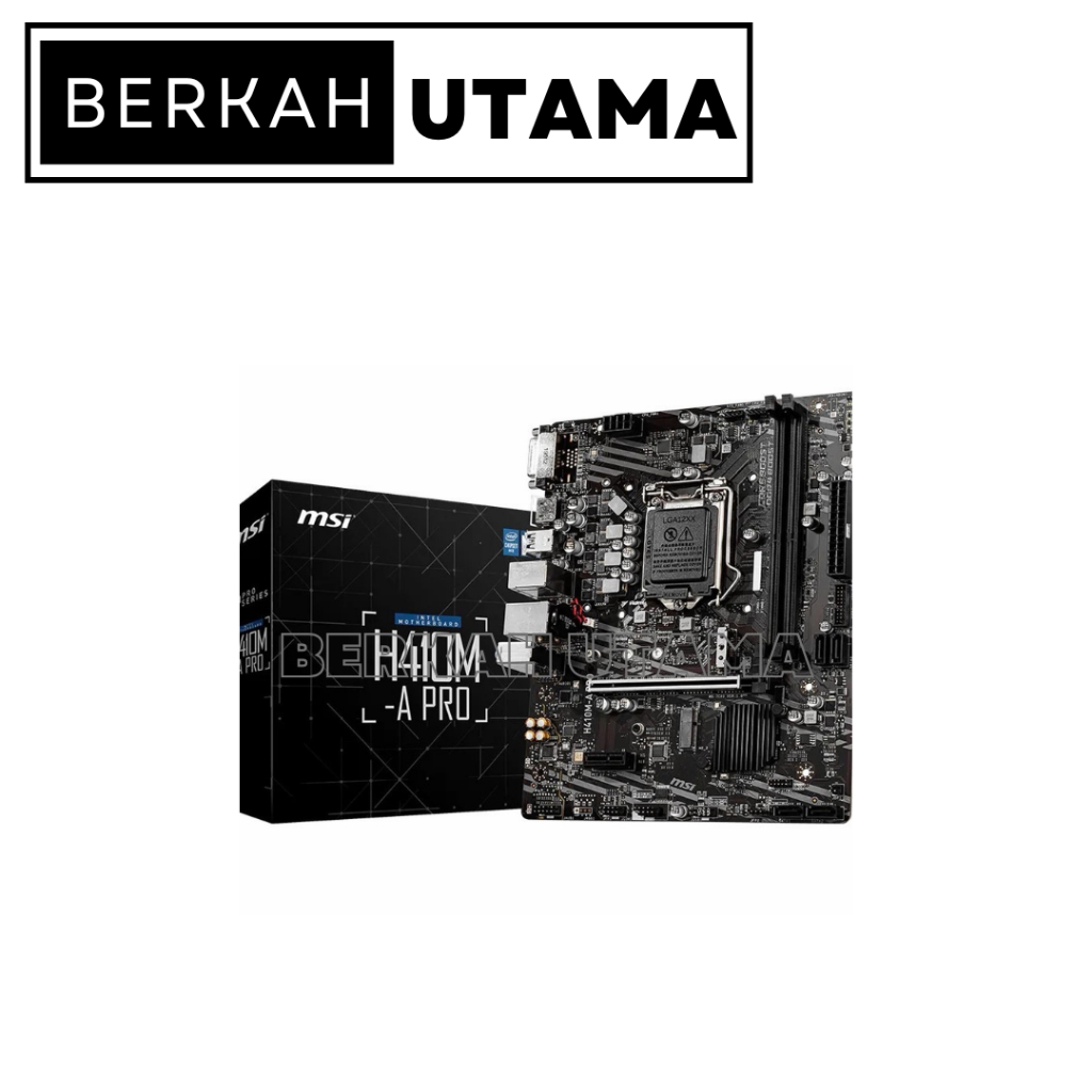 MSI H410M PRO Motherboard Micro-ATX Intel H410 LGA 1200 DDR4
