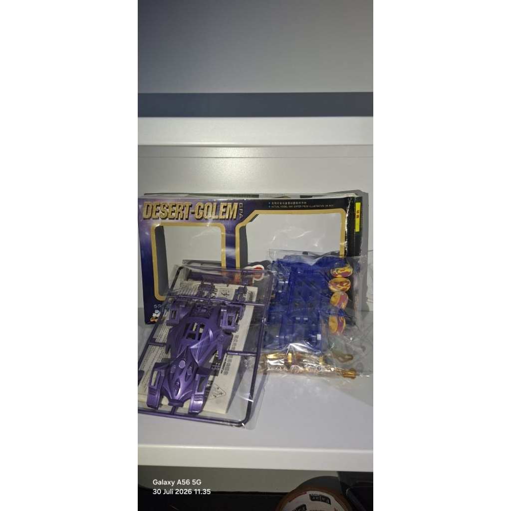 Mini 4WD Desert Golem GPA  (Chassis VS Clear Blue - Jun Hua