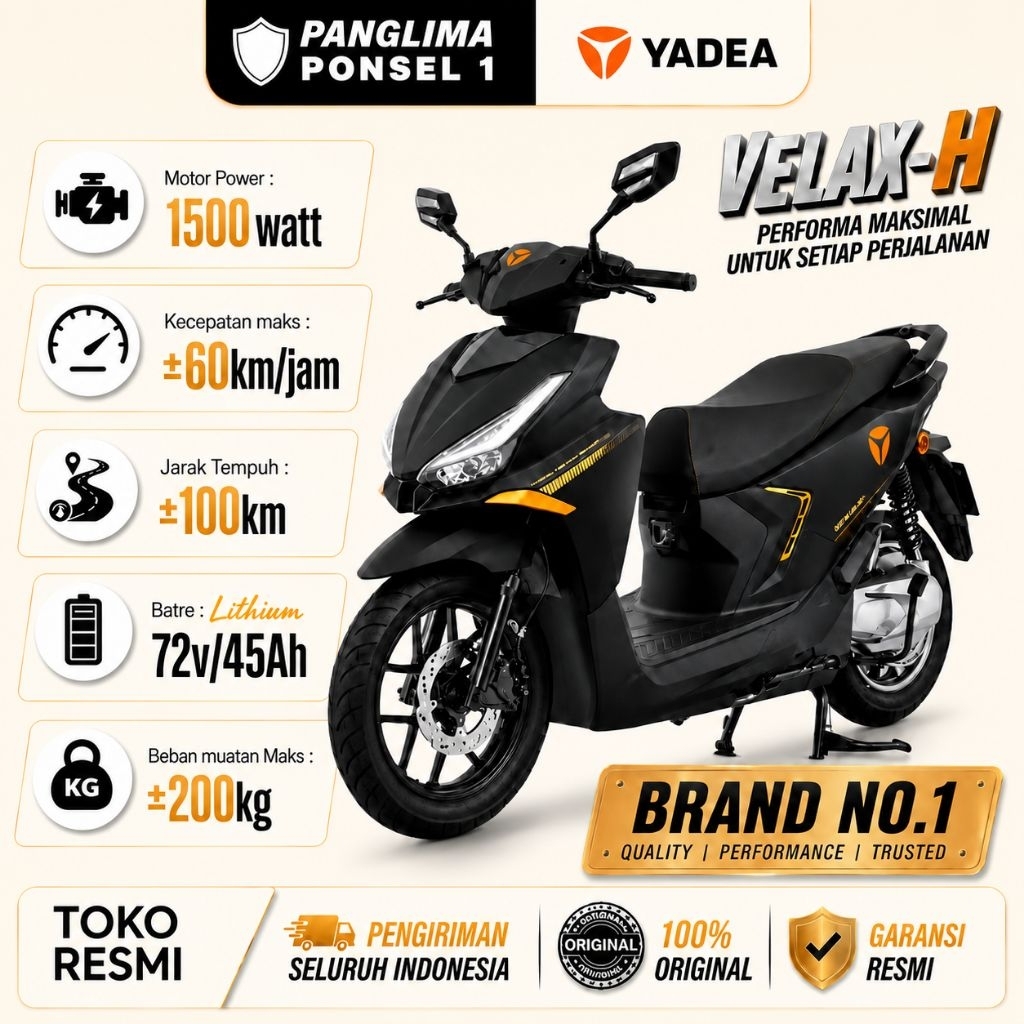 Motor Listrik YADEA VELAX H 2026