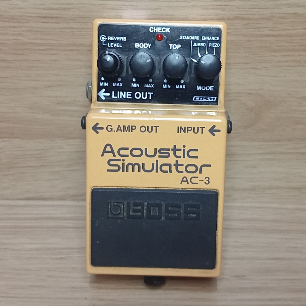 BOSS AC-3 Acoustic Simulator Pedal Efek Gitar Electric to Acoustic dengan Reverb