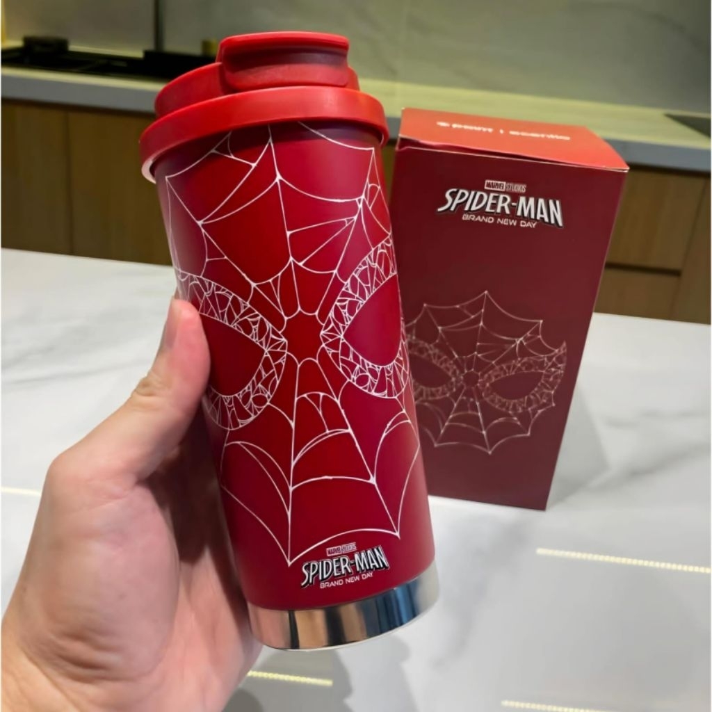 TUMBLER POINT COFFEE Indomaret Spiderman Toy Story - Botol Minum Aesthetic Anti Tumpah