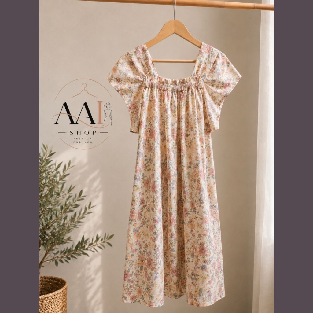 AAI SHOP | Daster Wanita All Size Rayon Adem | Daster Kerut | Dress Rumahan Kekinian | Baju Tidur Wa