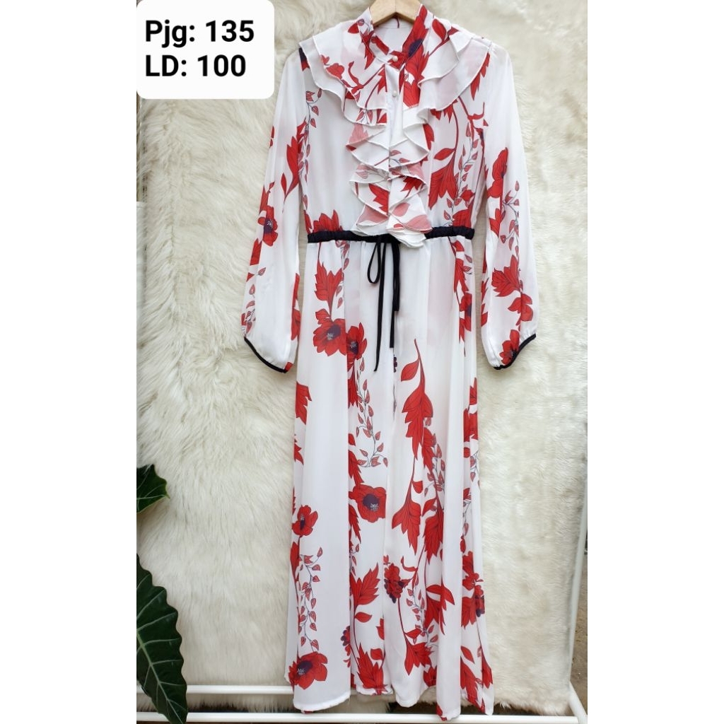 Outer Maxi Dress Gamis Sifon