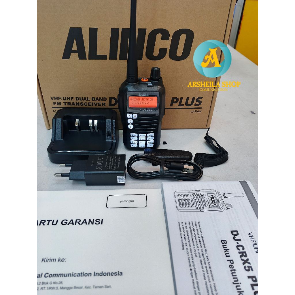 ht Alinco Dj Crx 5 Plus dual band versi terbaru Crx 5 original Alinco jepang