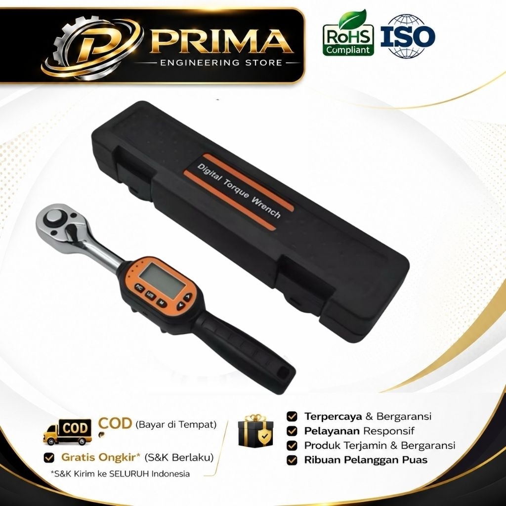 Kunci Torsi Momen Digital Aliyiqi AWM-100 Kunci Torsi Digital 1/2 Inch 100Nm Motor & Mobil | Torque 
