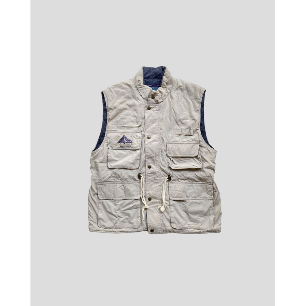 Refined Tactical Cargo Vest Size XL - Rompi Multi Pocket Gorpcore Pria Second Original Brand