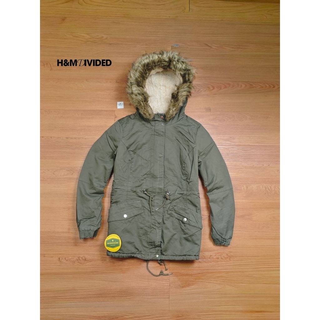 hnm casual military parka jacket