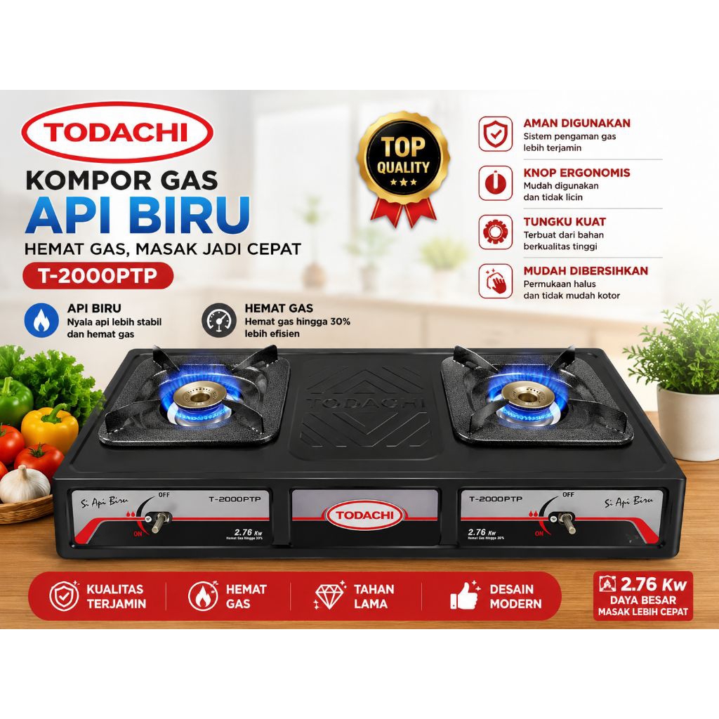 kompor Teflon Todachi T-2000PTP