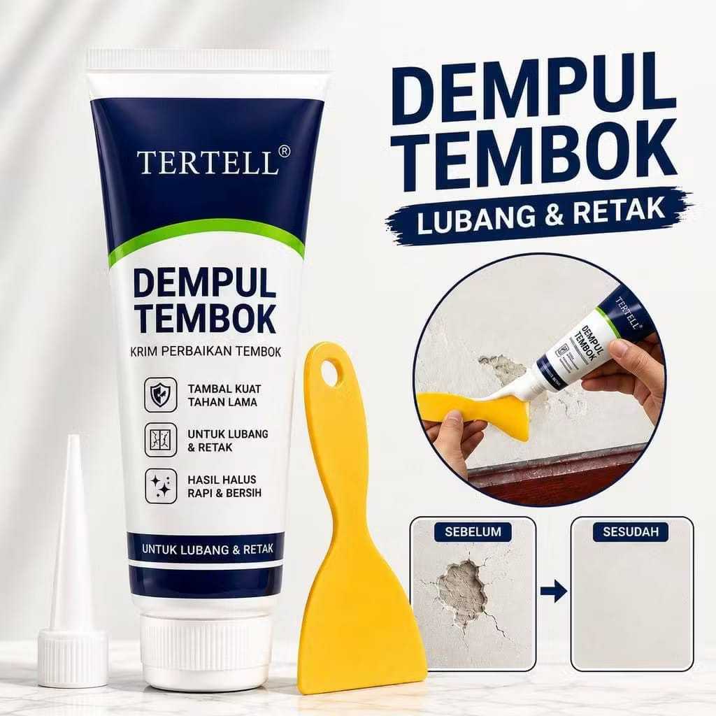 LEM DEMPUL TEMBOK 250GRAM DEMPUL TEMBOK DEMPUL DINDING PELAPIS TEMBOK ACI PLESTER TEMBOK Waterproof