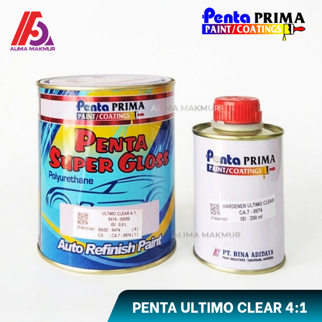 Clear Penta Ultimo 4:1 1liter set / Clear Gloss Penta / Penta Clear Gloss