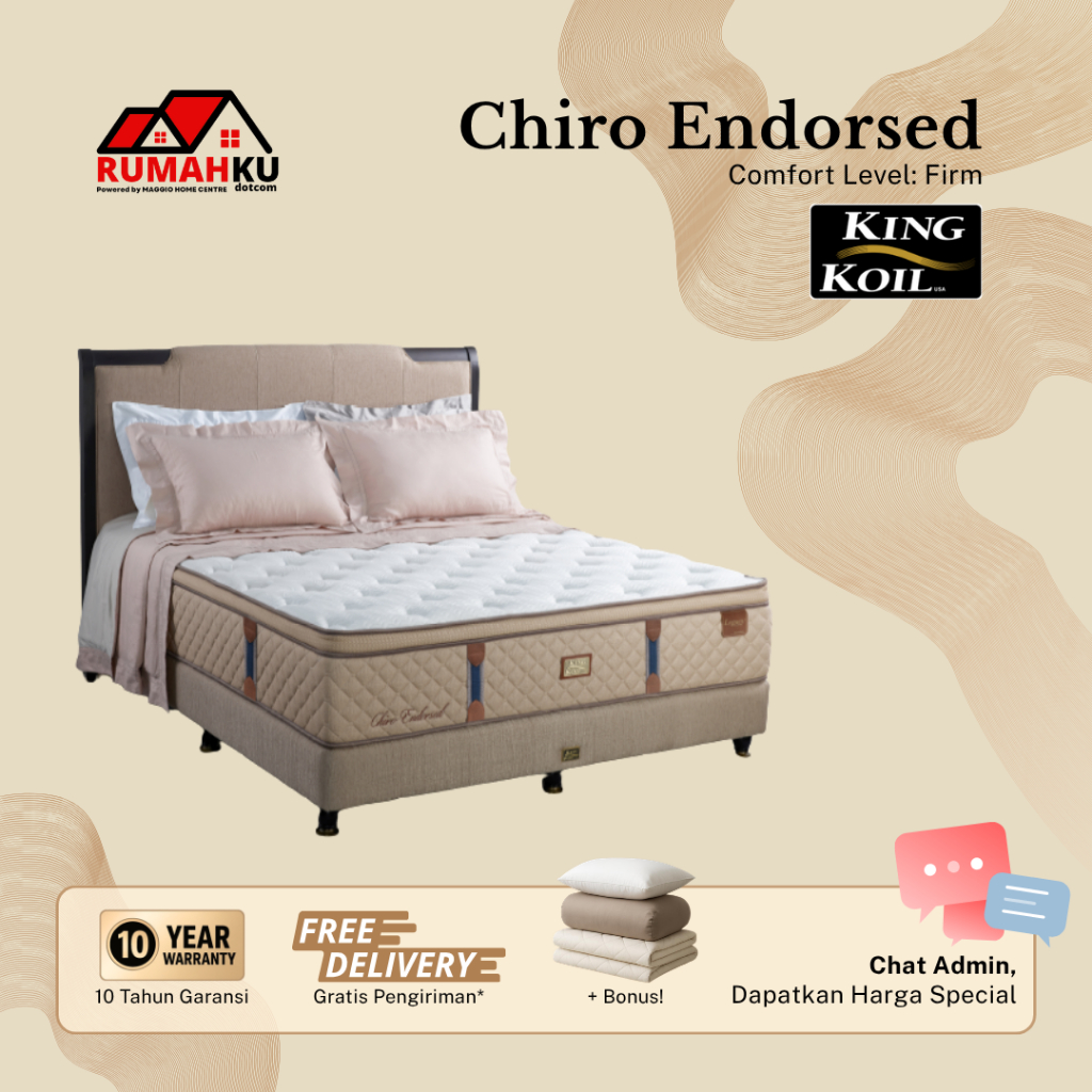 KASUR KING KOIL CHIRO ENDORSED - KASUR KINGKOIL - CHIRO ENDORSED M26  - LEGACY COLLECTION - KING KOI