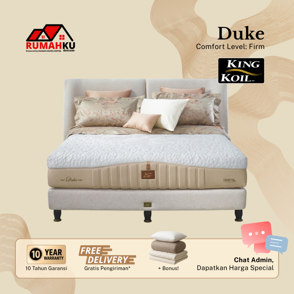 KASUR KINGKOIL - KASUR LATEX KINGKOIL DUKE M26 - LEGACY - KING KOIL
