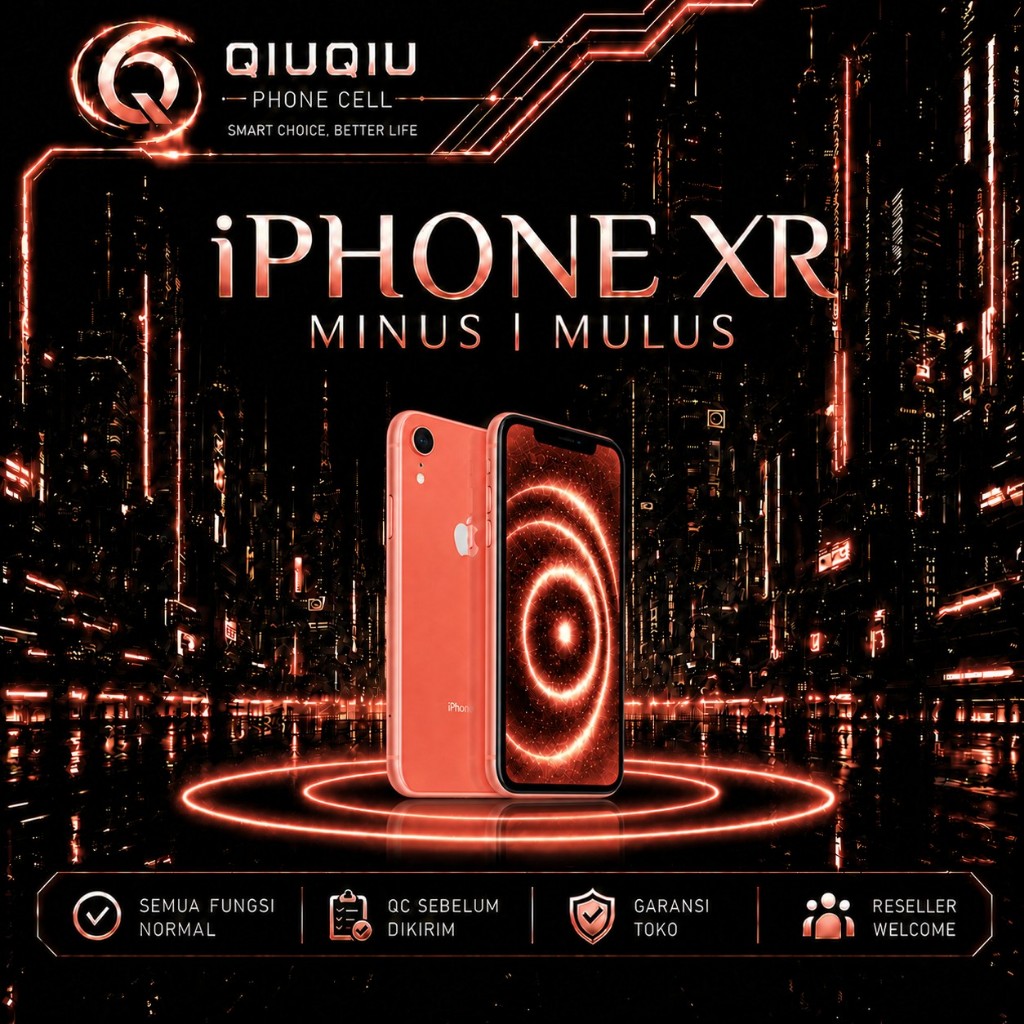 iPhone XR | Sim Lock / All Operator | Minus / Mulus | 64GB / 128GB | Bekas Original | Garansi Toko —
