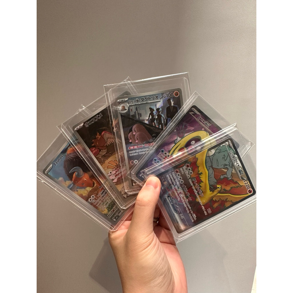 Kartu Pokemon Tauros AR, Jynx Ex, Spearow AR, Team Rocket Moltres Ex SR & Dugtrio AR