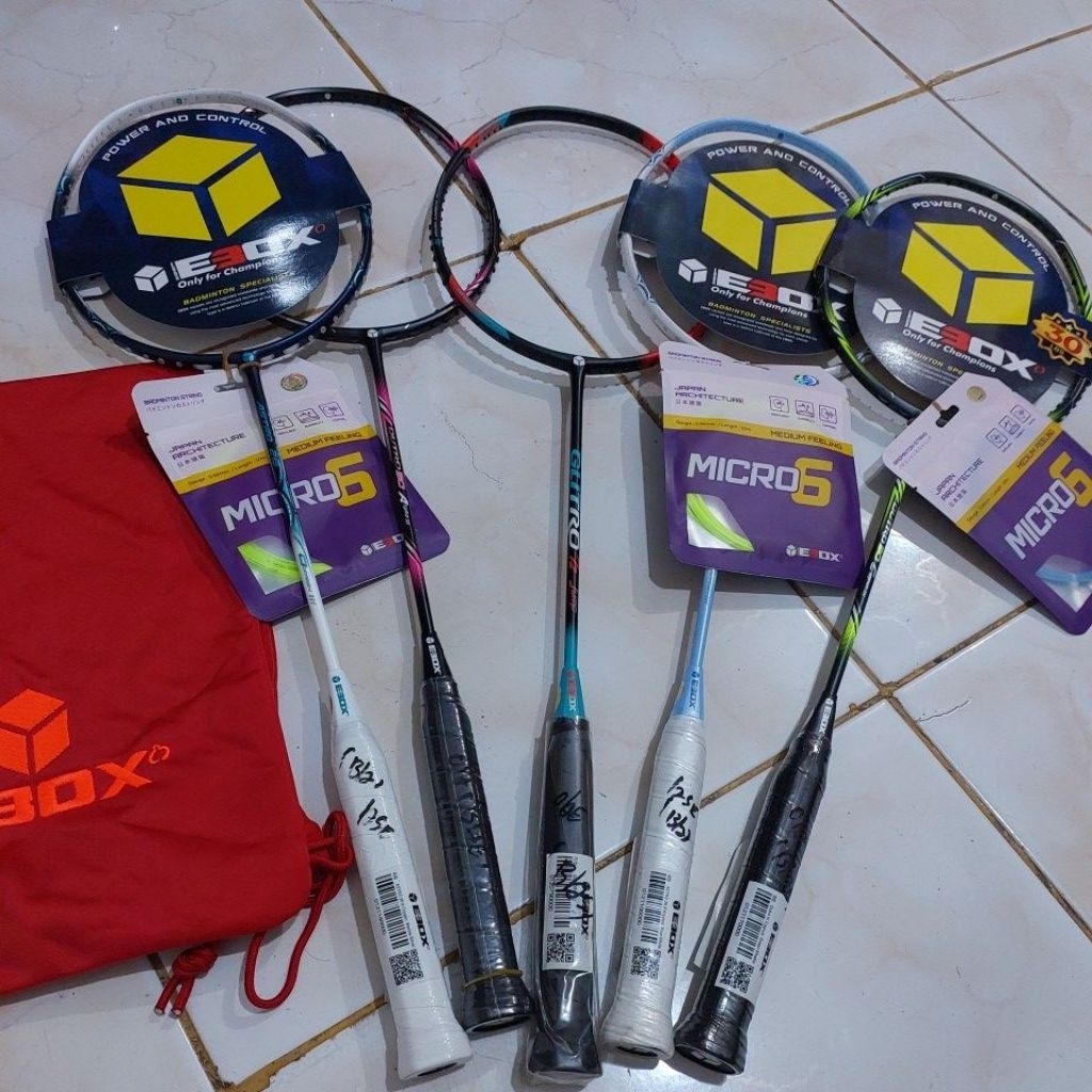 Raket Badminton Ebox DOYRO 30LBS ASTRO 26 LBS GLITRO 30 LBS ORIGINAL