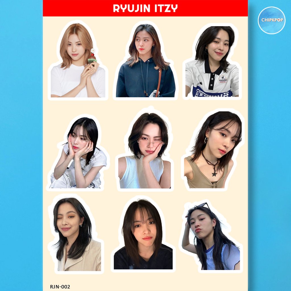STICKER RYUJIN ITZY I RYUJIN ITZY I LIA ITZY I STICKER KPOP ITZY I STICKER YEJI YUNA ITZY I PHOTOCAR