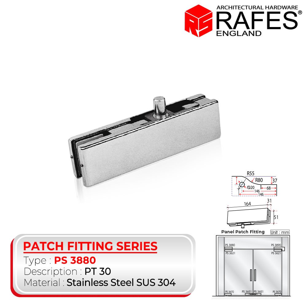 PATCH FITTING / PT 30 / RAFES ENGLAND / STAINLESS SUS 304 (PS 3880)