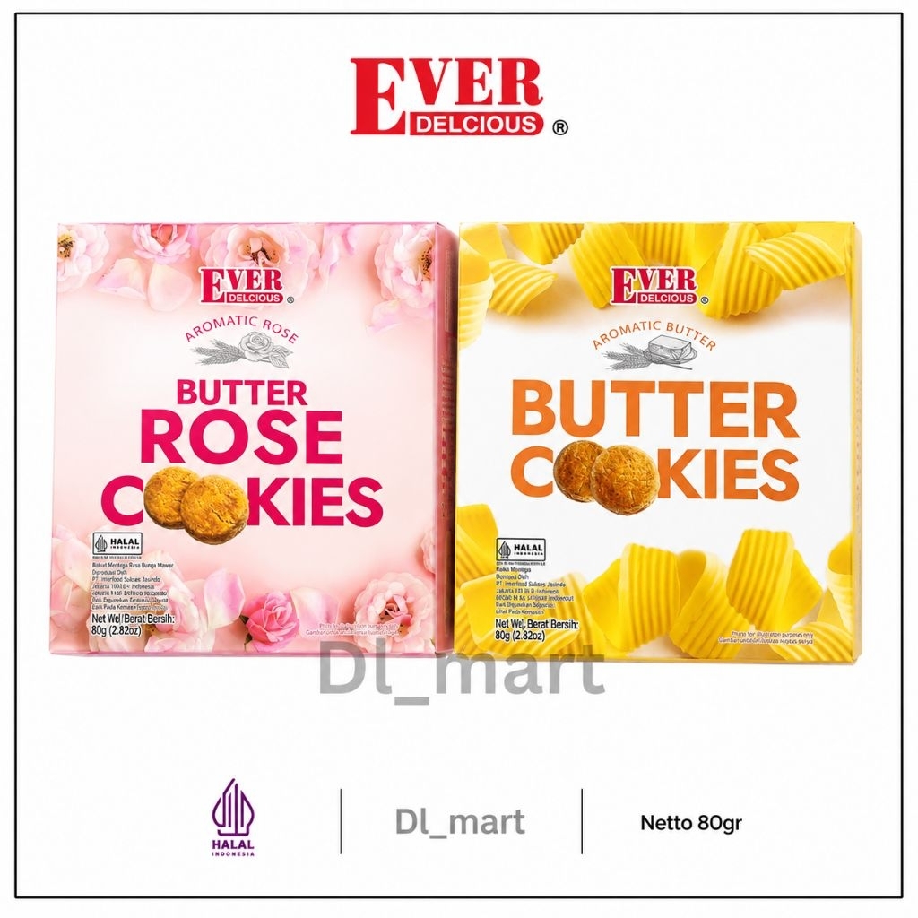 Ever Delicious Cookies Aromatic Rose Butter Cookies NEW / Yam Cookies / Butter Rose Cookies /