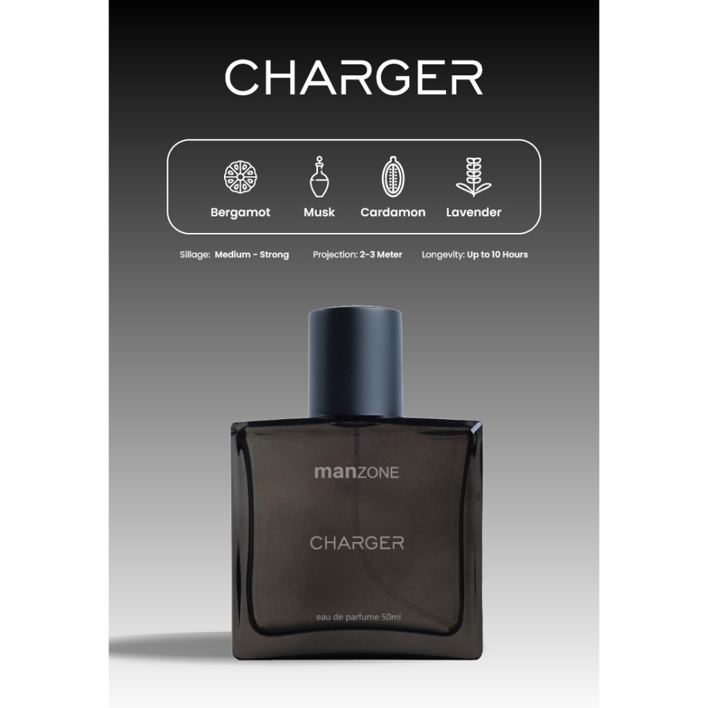MANZONE - Parfum (EDP) Charger 50ml - Black