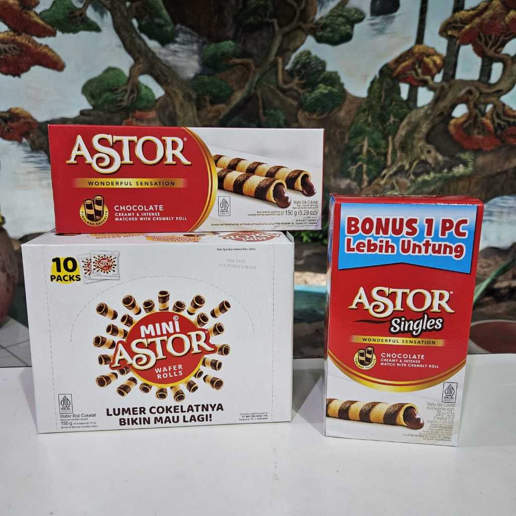 BOX - ASTOR WAFER STICK COKLAT ( ASTOR 150GR )( ASTOR SINGLE 250GR )( ASTOR MINI 155GR ) / ASTOR SIN