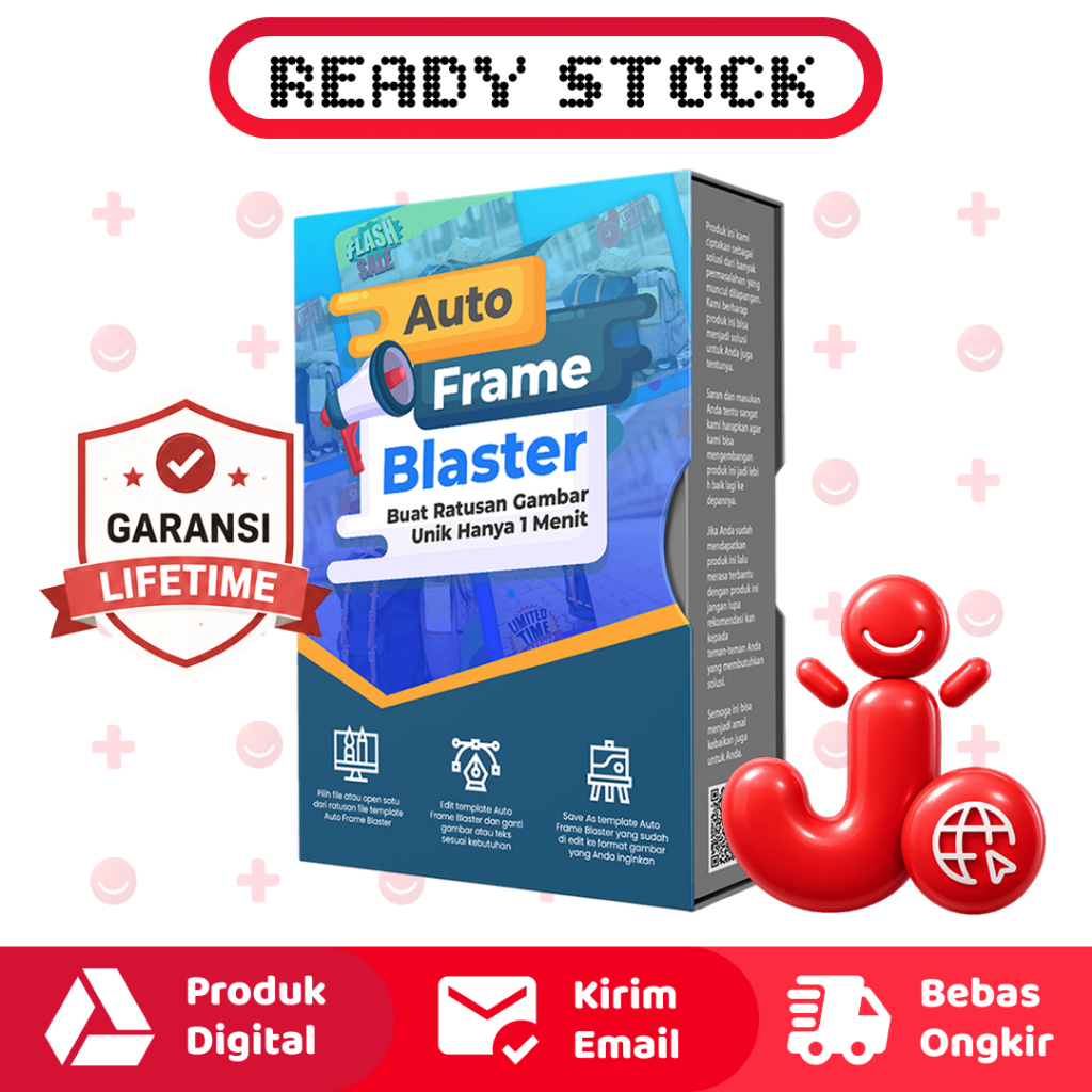 AUTO FRAME BLASTER - 600 TEMPLATE FRAME FOTO PRODUK MARKETPLACE