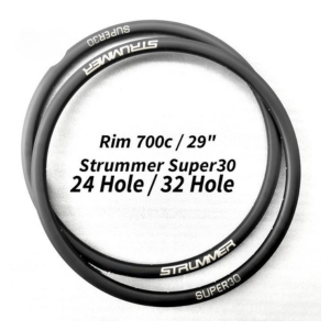 Termurah Rims 700c Gravel MTB 29 Strummer Super 24 Hole 32 Hole Tubeless