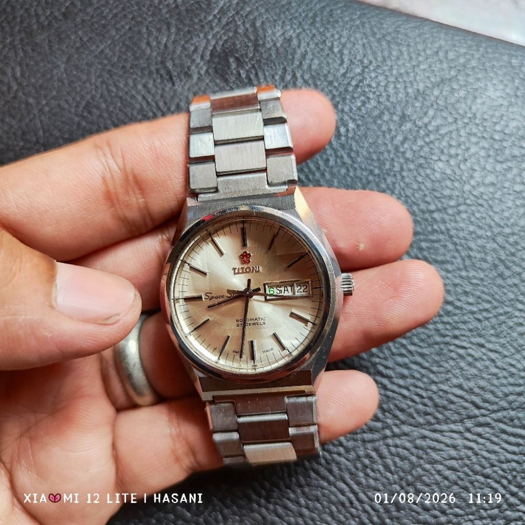 jam tangan titoni space star tr909 full original Made in swiss  mulussss