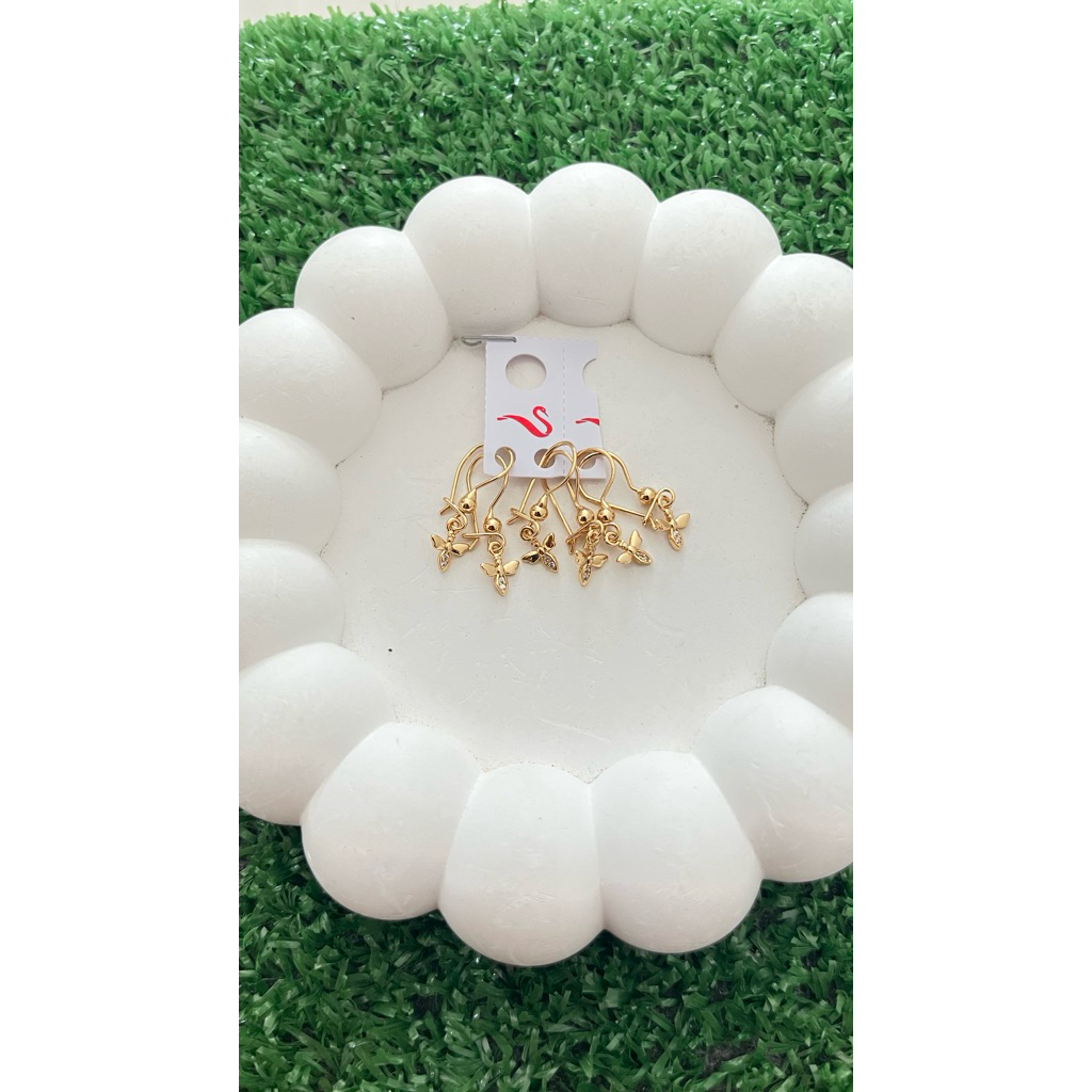 LUXURY Anting Gantung Xuping Salib Kecil minimalis