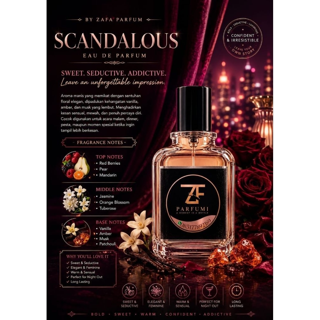 aroma tahan lama  extrait de parfum by ZaFa parfum.